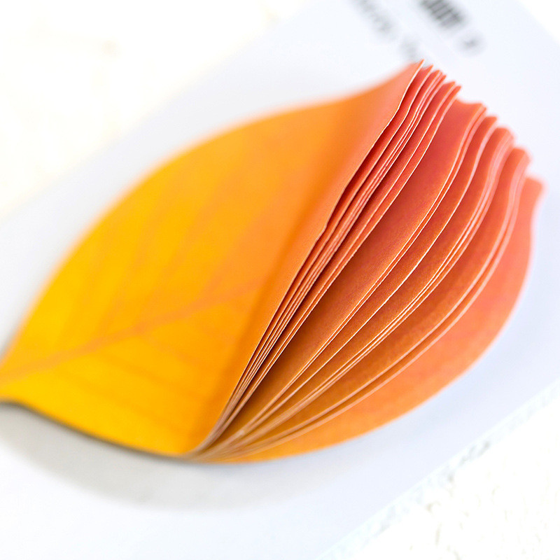 

5Pcs/25 Sheets Memo Pad Bookmarks Creative Leaves Sticky Notes Posted It Planner Stationery School