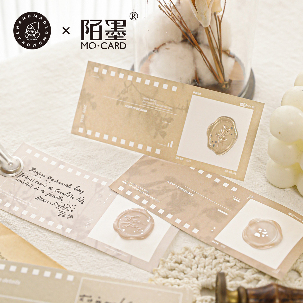 

40Pcs/Lot Memo Pads Material Paper Artistic Film Junk Journal Scrapbooking Cards Retro Background