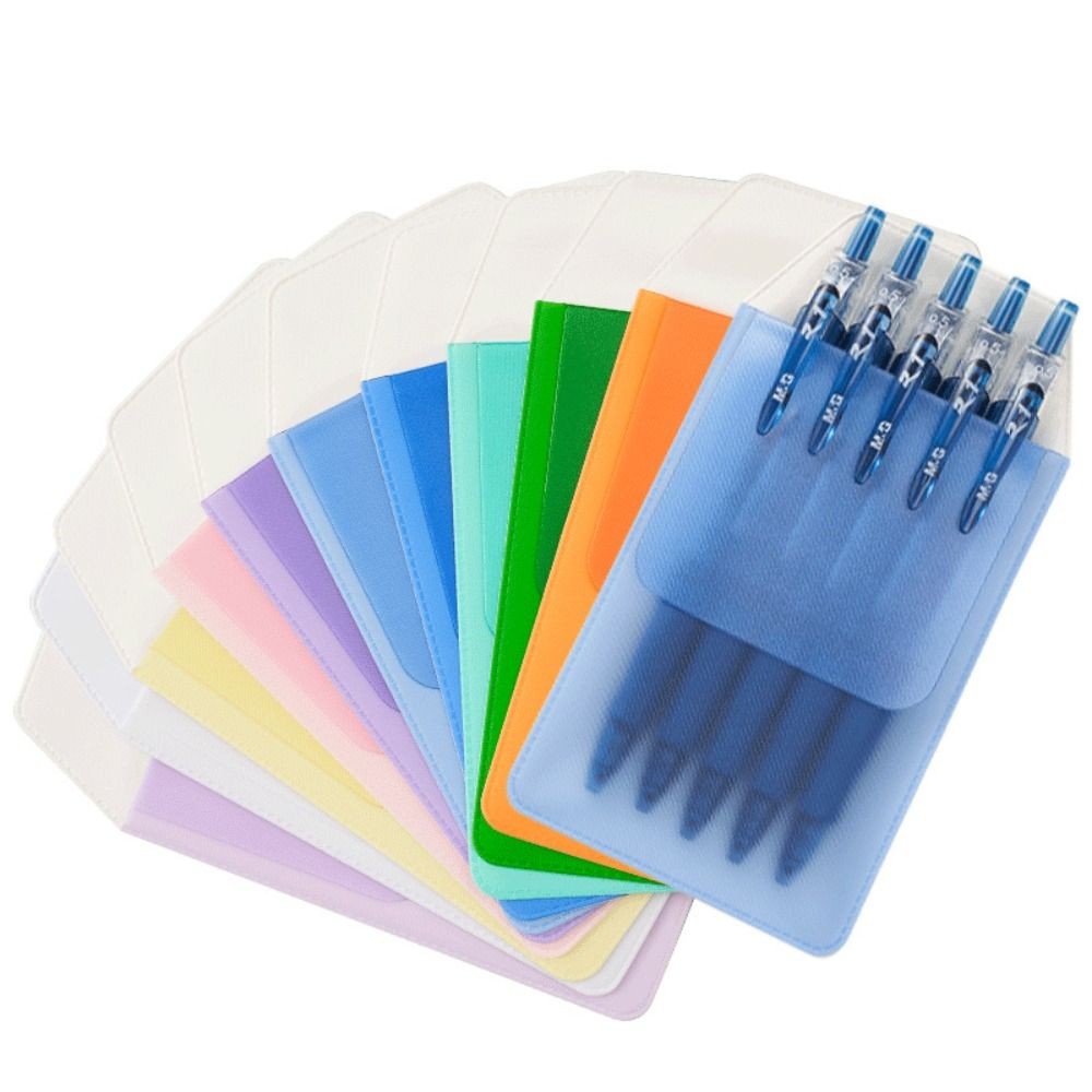 

10Pcs/Set Leak-Proof Nurse Pen Pocket Multi-Color Protective Case Pvc Pencil Case Pen Bag Portable