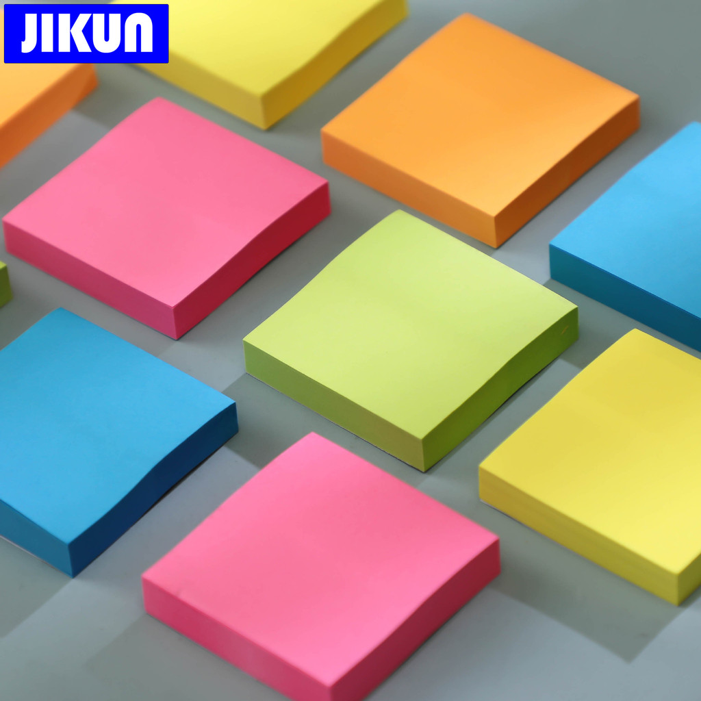 

100 Sheets Sticky Notes Office Supplies Colorful Self-Adhesive Memo Note Pad 76X76Mm