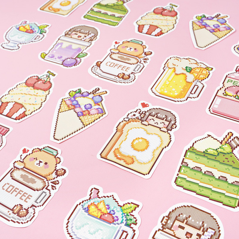 

30Pcs/Lot Memo Pads Material Paper Small Mochi North Island Junk Journal Scrapbooking Cards Retro