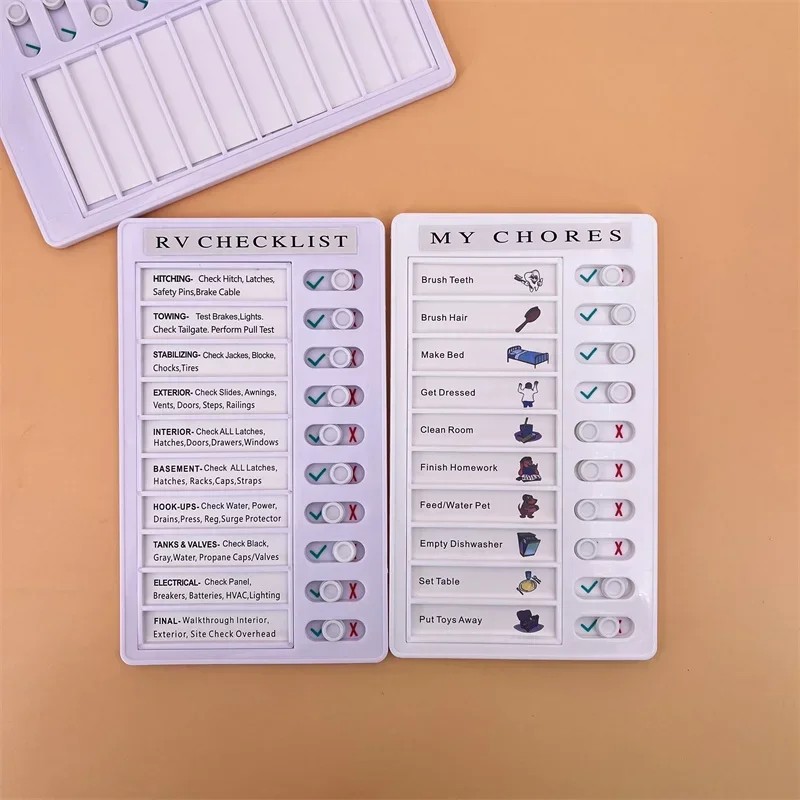 

Multi-Purpose Checklist Memo Board Reusable My Chores Checklist Board For Rv Home Wall School