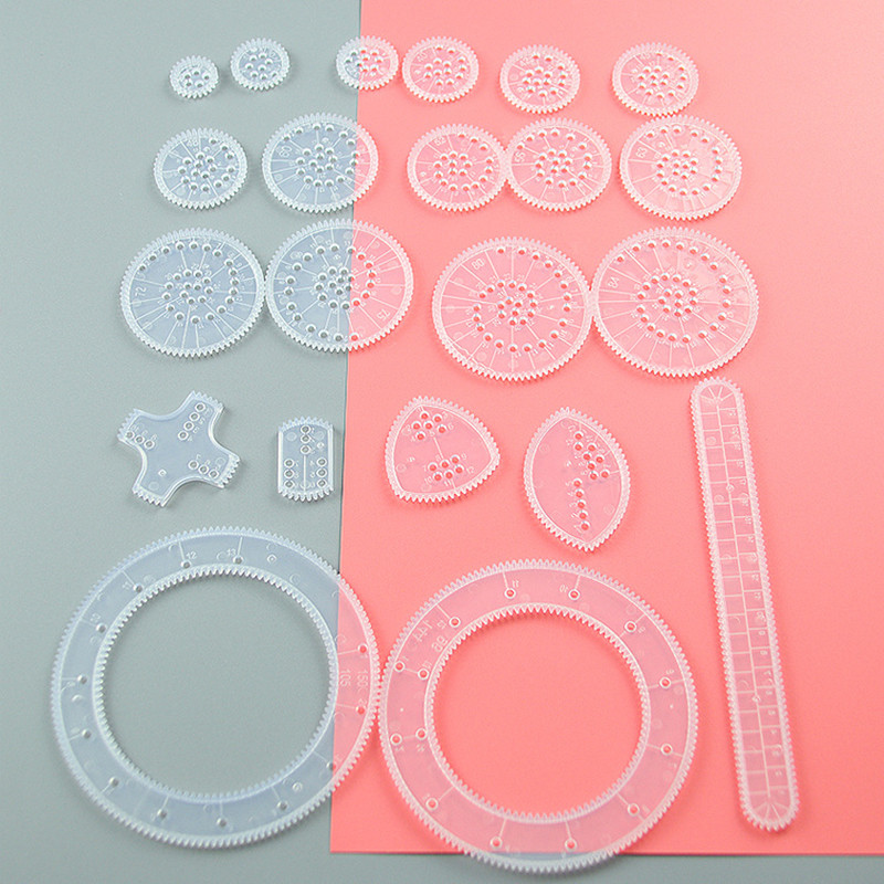

22Pcs Spirograph Spiral Art Drawing Kit The Classic Way To Make Countless Amazing Designs For Kids