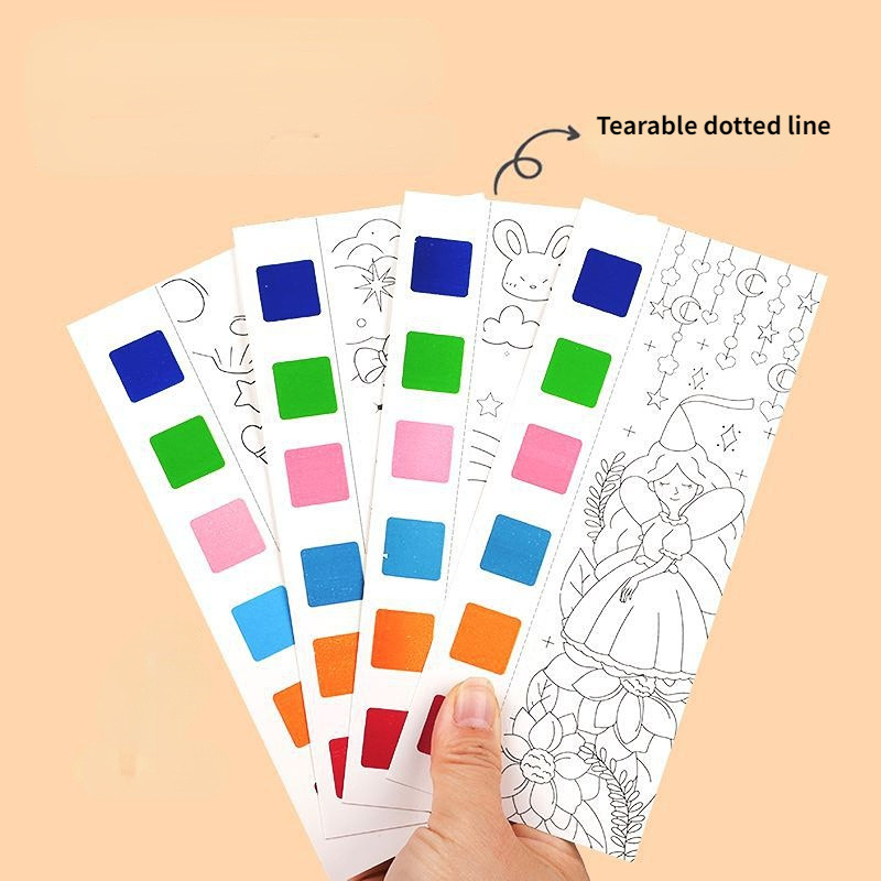 

Painting Water Children Coloring Book Watercolor Book Diy Handmade Portable Note Book Watercolor