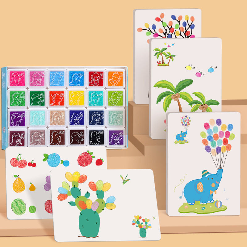 

16/32Pcs Diy Finger Painting Drawing Toys For Kids Creative Coloring Graffiti Doodle Montessori