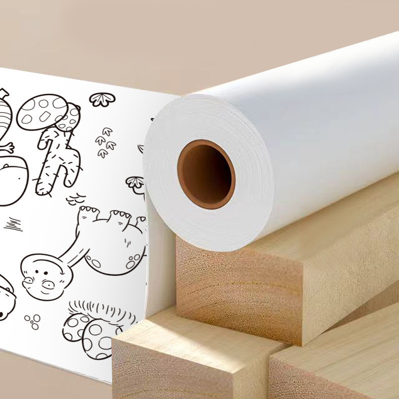 

90Cm Animal Canvas Children'S Drawing Roll Diy Coloring Paper Roll Color Filling Graffiti Paper-Cut
