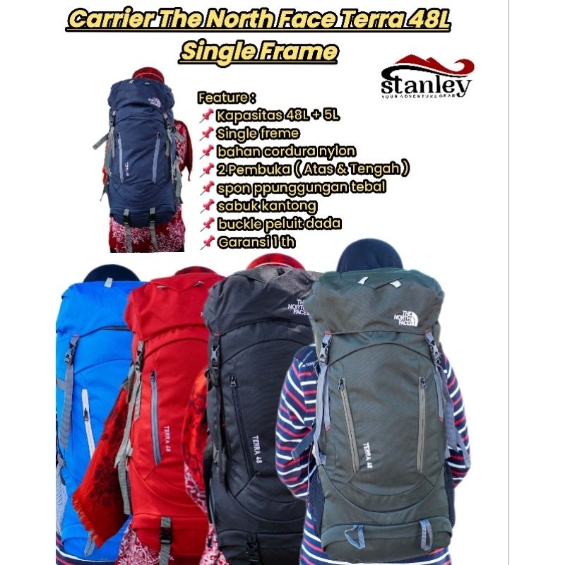 PROMO / Tas gunung Elektra 48 atau 48L up 55L garansi jahit setahun , elektra 45L 45 liter , prophet