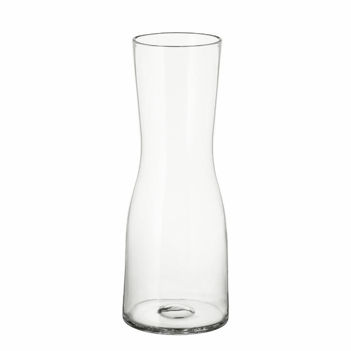 JTTOP" VAS BUNGA KACA BENING CANTIK MODERN TINGGI 30CM ORIGINAL