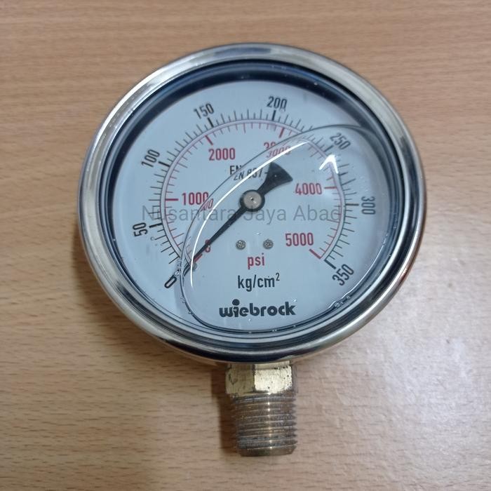 Hemat Pressure Gauge Stainless 4 " Inchi 5000 Psi