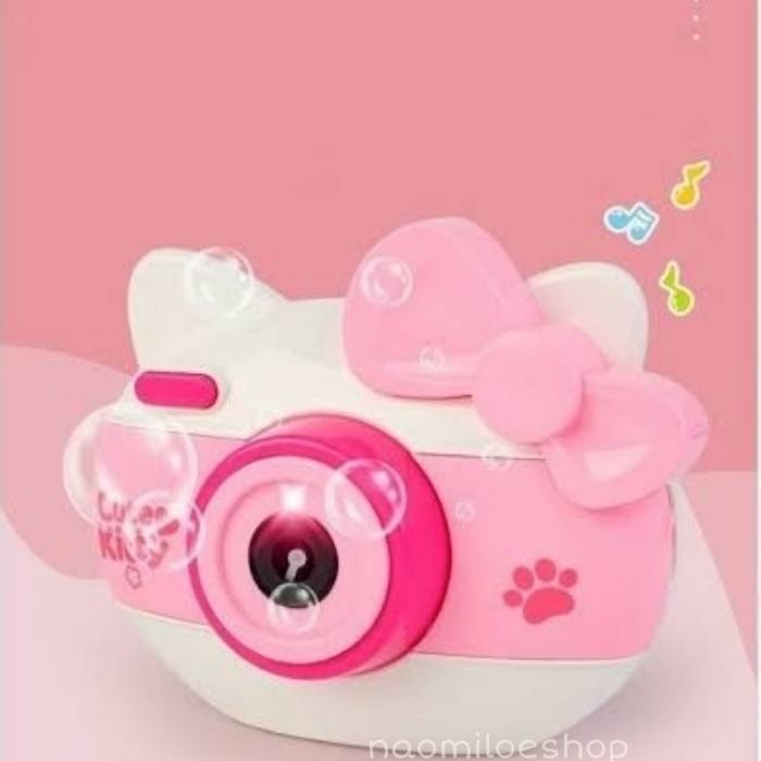 MAINAN BUBBLE CAMERA HELLO KITTY BUBBLE ELEKTRIK KAMERA BUBBLE