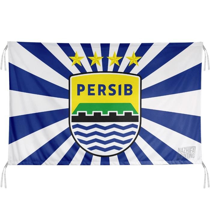 PENAWARAN SPESIAL NAZHIFA PRINTING - BENDERA PERSIB MAUNG BANDUNG BOBOTOH, UKURAN KECIL - BESAR,