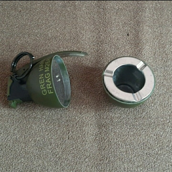 Furni Clasic Korek Gas Granat M26Ai Besar Jumbo Plus Asbak Korek Api Bara