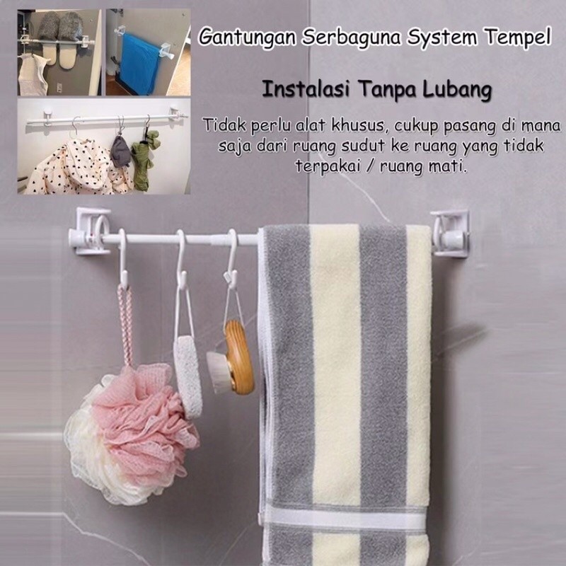 Ruparupa Craft Bracket Tiang Serbaguna, Bracket Tempel Gantungan, Bracket 360, Bracket Jendela,