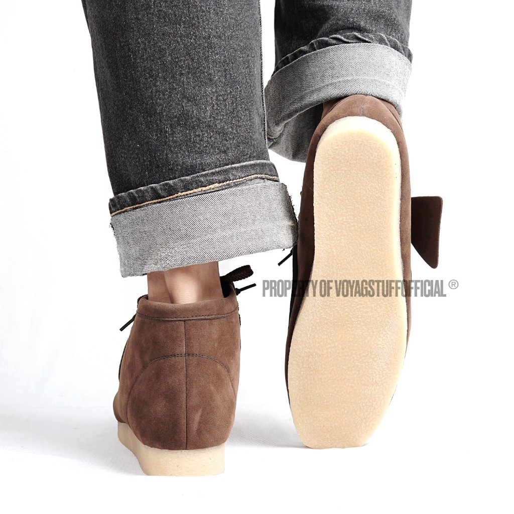 Voyagstuffofficial - Zio Suede Brown Boots Pria