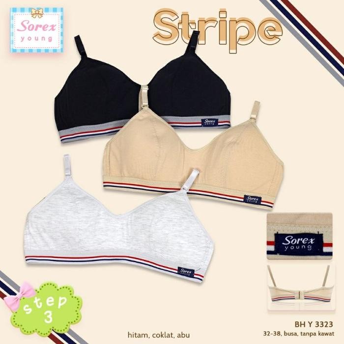 BH Bra Remaja Minibra Abg Step 3 Sorex Young 3323 Stripe