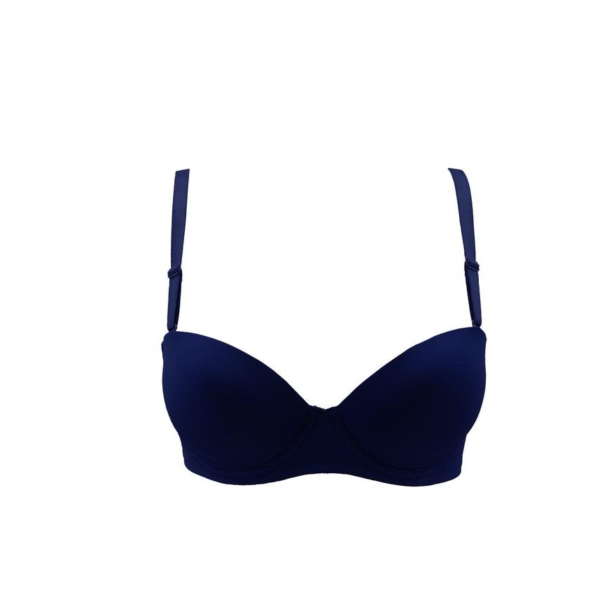 Aluna- Luludi Dearie Lb 5771R1 - 1/2 Cup Bra - Wire - Mold - Biru & Hitam