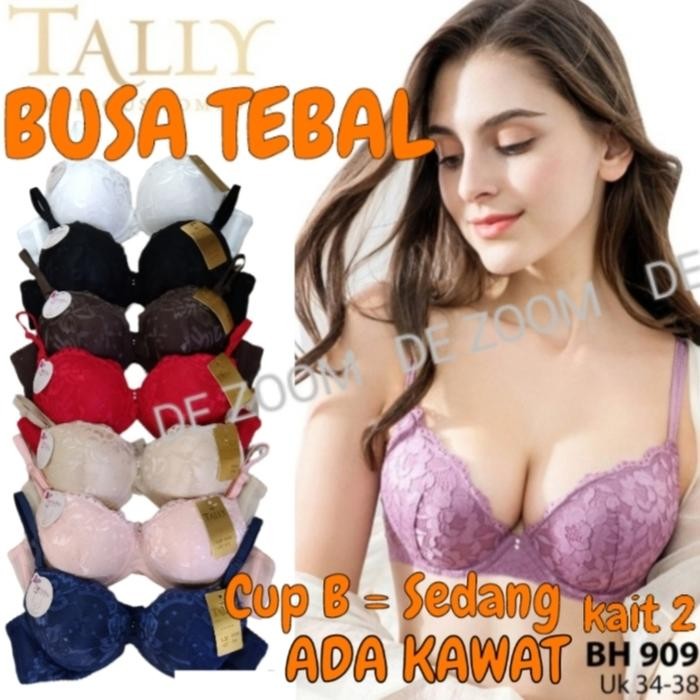 Satinya- Bh Busa Tebal Berkawat Tally 909 Cup B Kait 2