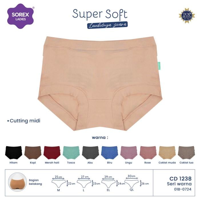 Satinya- Sorex 1238 Asli - Celana Dalam Wanita Bisa Pilih Warna