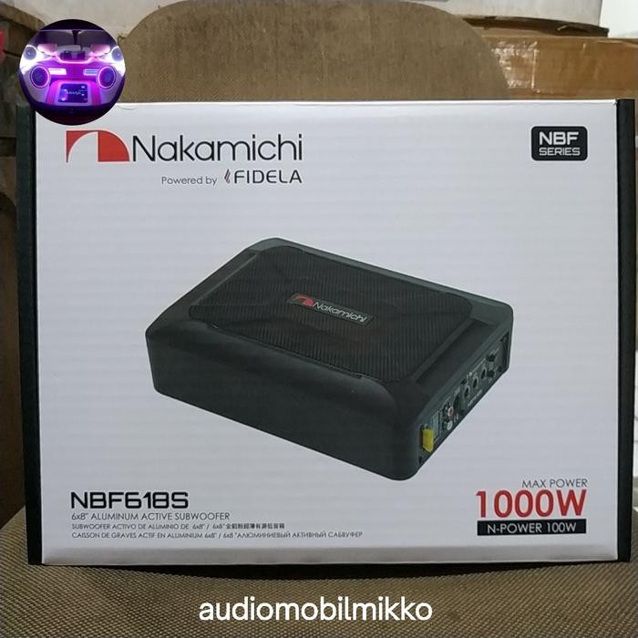 Subwoofer aktif kolong Nakamichi NBF 618S - Bass Kolong Aktif Nakamichi NBF-618S - Nakamichi