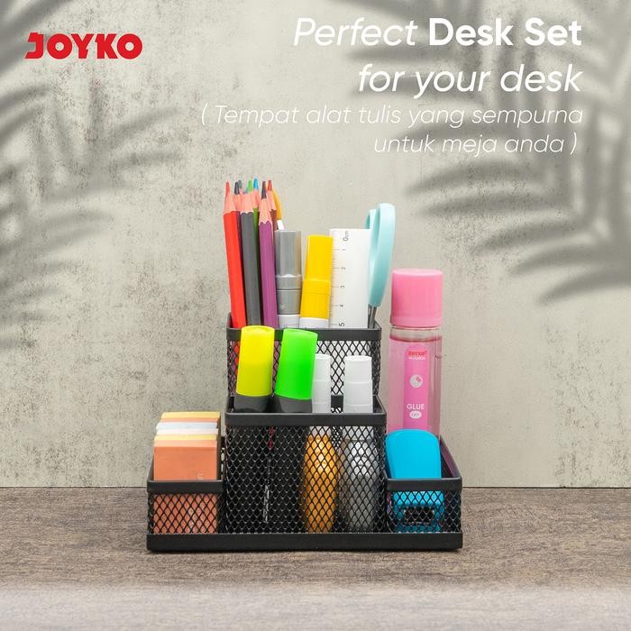 

Desk Set Pen Holder Tempat Alat Tulis Jaring Jala Joyko DS-19