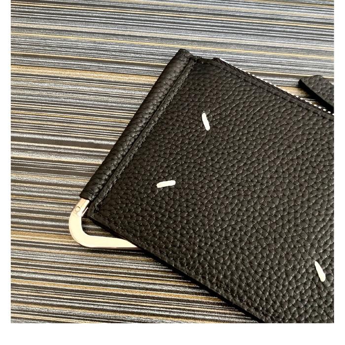 

Maison Margiela - Four-Stitches Black Lear Cardholder