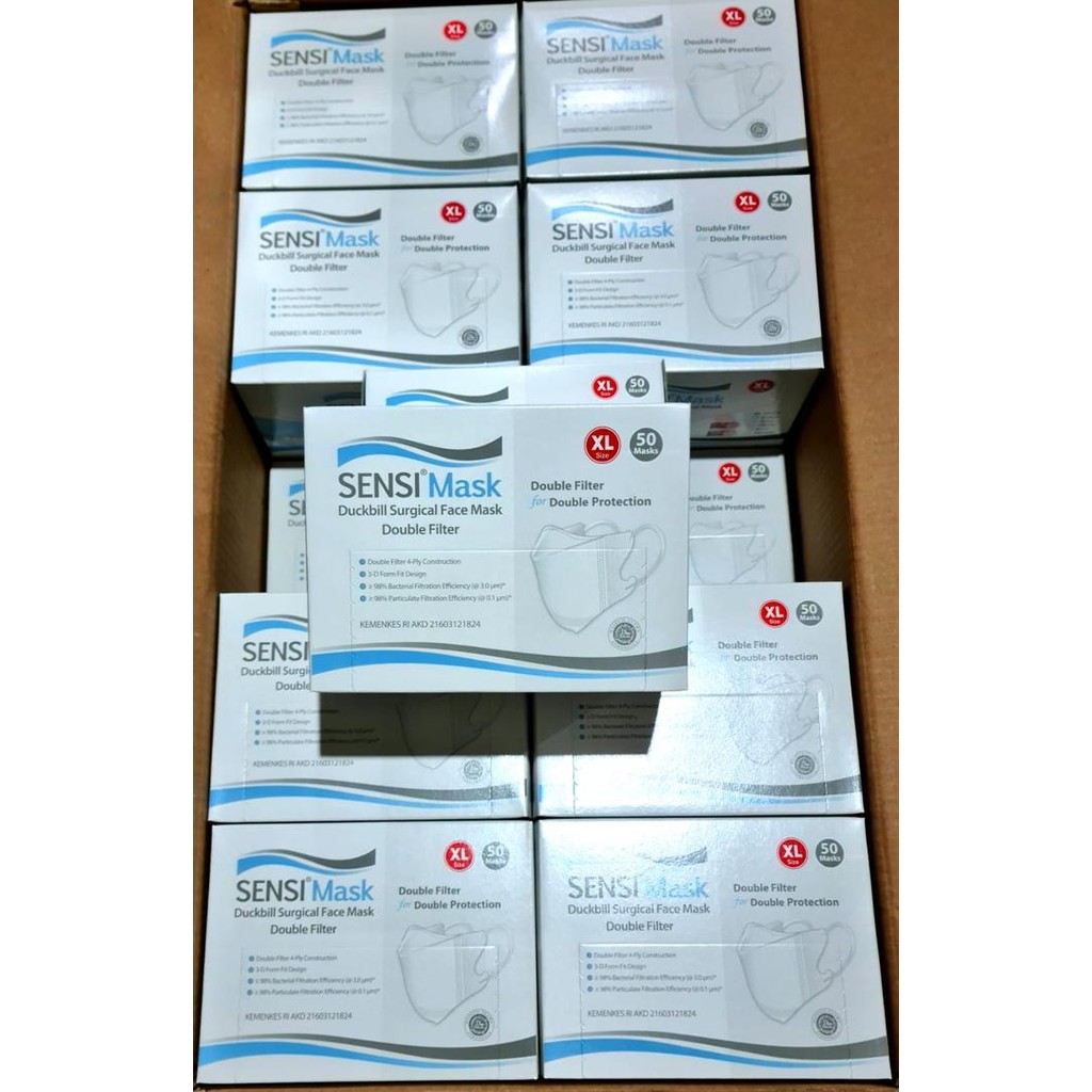 SENSI DUCKBILL FACE MASK 50 PCS