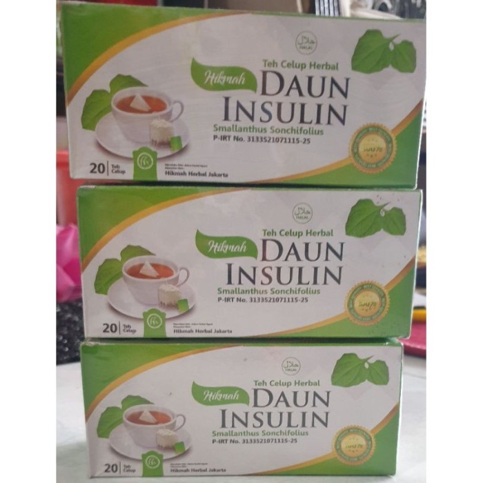 

PAKET 3 KOTAK / TEH HERBAL HIKMAH / TEH CELUP DAUN INSULIN / TEH DIABETES / PRODUK TERLARISKESEHATAN