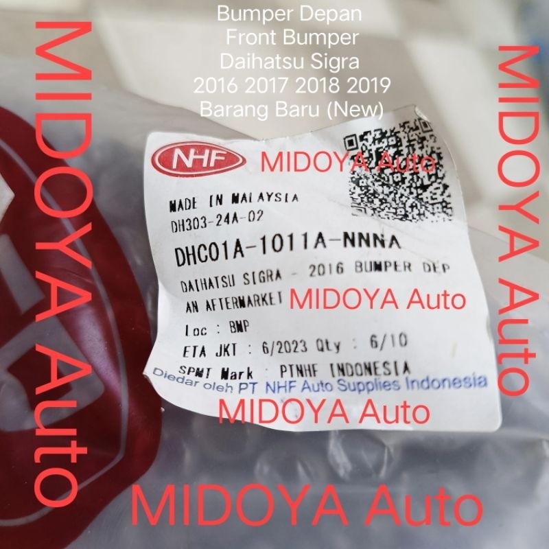 Bumper Depan Front Bumper Daihatsu Sigra 2016 2017 2018 2019 Barang Baru