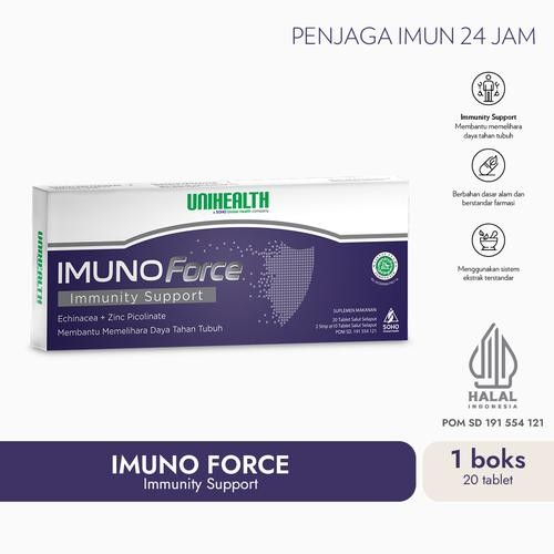 Imuno Force,, Menjaga Imun, Unihealth, Box 20 Tablet
