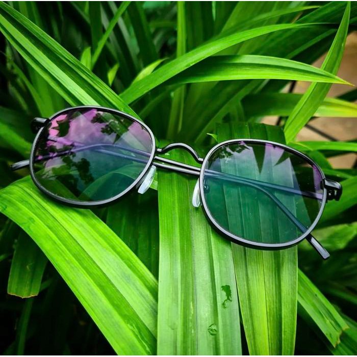 Outiva- Kacamata Photocromic, Blueray Gm 2261 Bulat Korea Lensa Minus