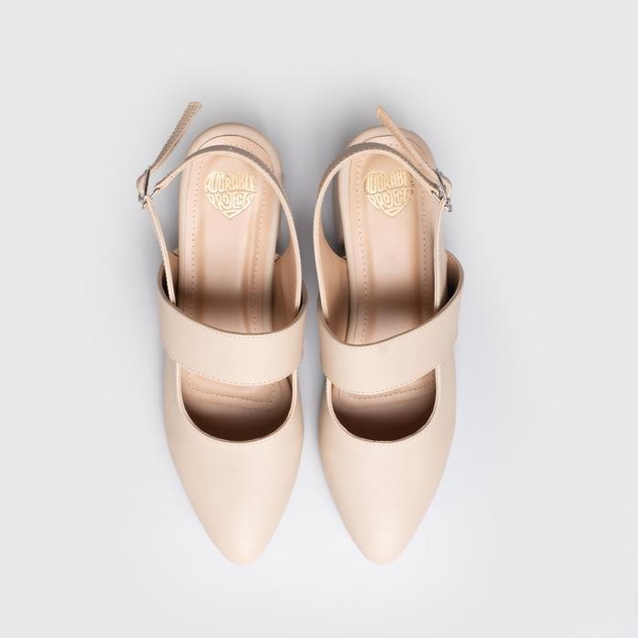 Adorable Projects - Starky Heels Ivory - Sepatu Wanita Sandal