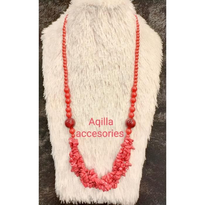 Outsy- Kalung / Kalung Etnik / Kalung Batu / Kalung Panjang / Kalung Fashion Aksesoris