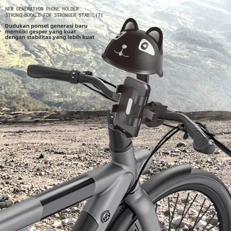 Gukoo Holder Motor Lucu untuk HP - Desain Unik & Kuat, Fitur Anti Goyang, Cocok untuk Semua Tipe HP