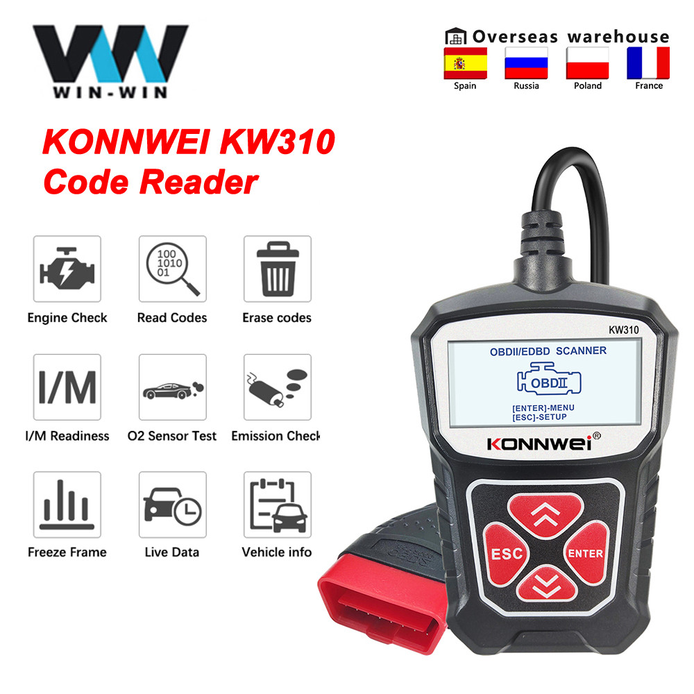KONNWEI KW310 OBD2 Car Diagnostic Scan Tool Automotive ODB2 Code