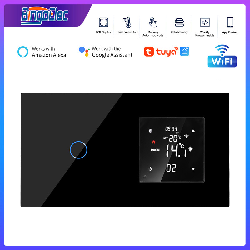 Bingoelec Tuya WiFi Smart Thermostat with Normal Touch Switch