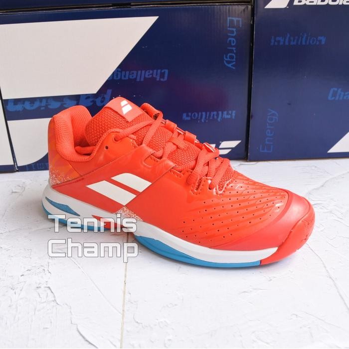 Sepatu Tenis Babolat Propulse Chery Tomato White/ Tennis Shoe Babolat