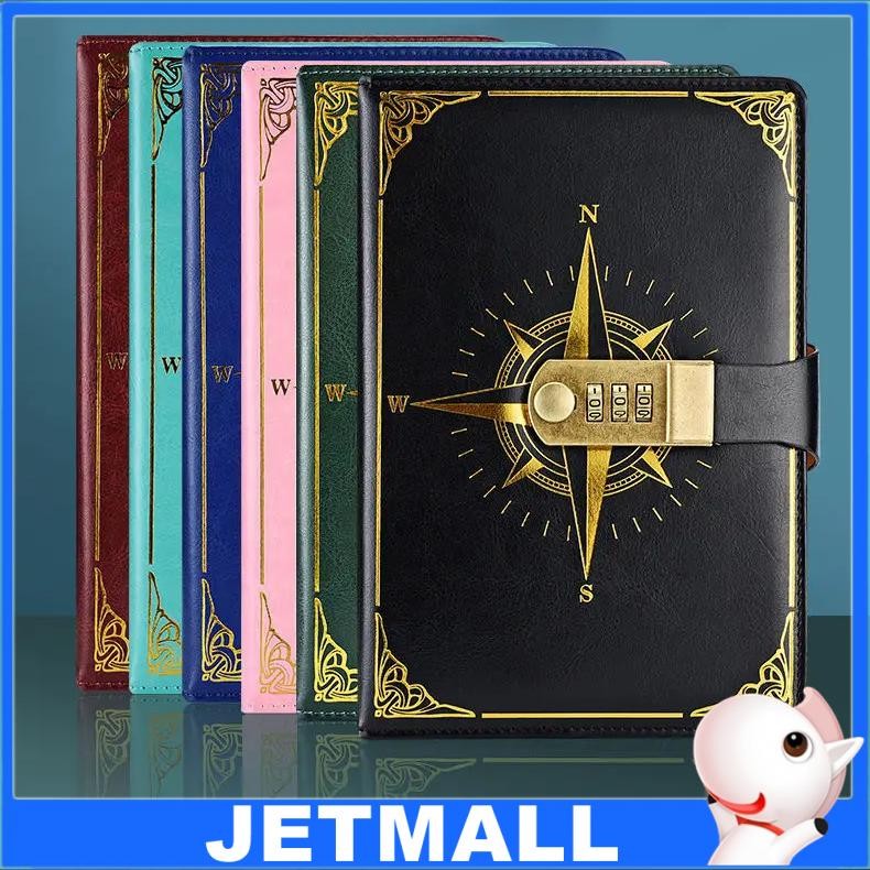 

Jetmall Buku Jurnal Leather Notebook Diary 300 Halaman with Lock - JJ-03