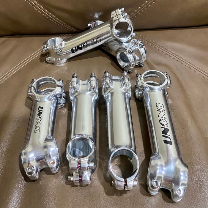 Stem Stang Sepeda UNO 31.8mm 17 Derajat 90/100/110/130 Silver Alloy