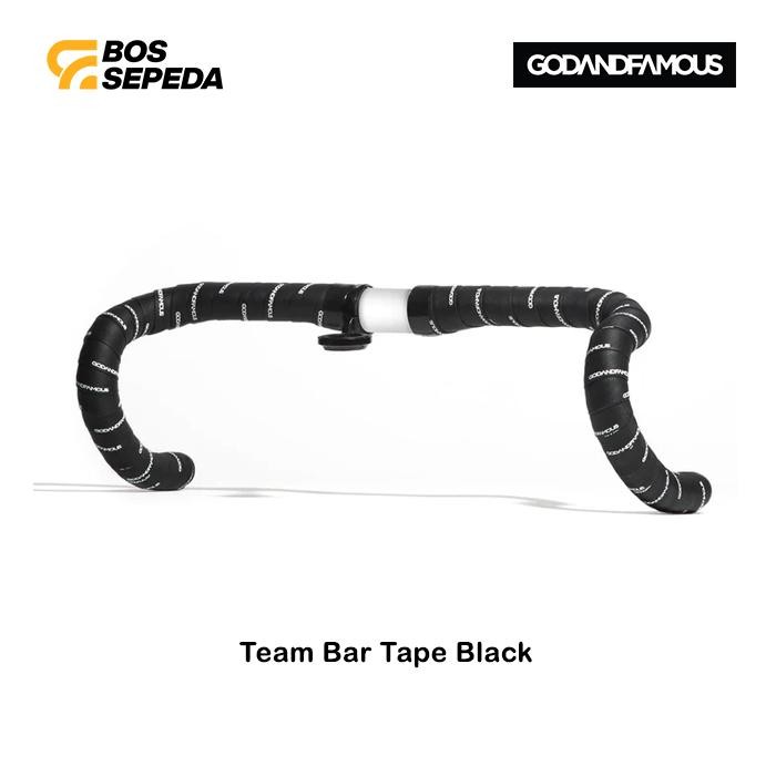 GODANDFAMOUS BARTAPE TEAM BLACK BARTAPE SEPEDA