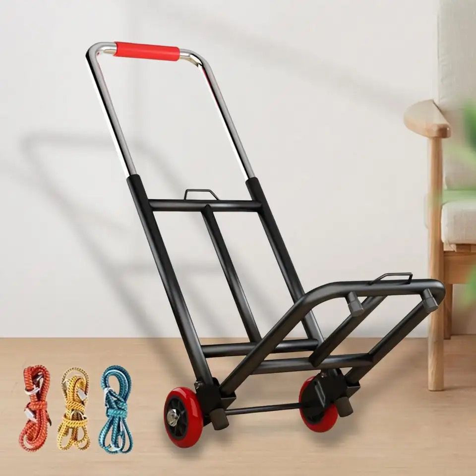 Rak Troli Rak Dorong Troli Barang Free Tali Bisa Dilipat Beban 40 KG