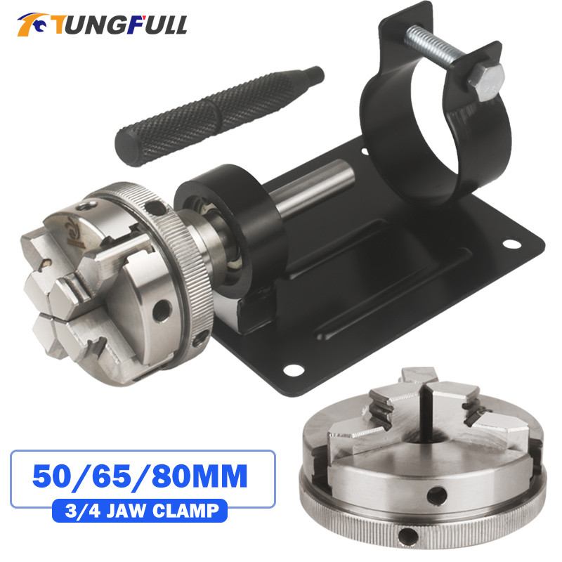 Lathe Chuck 3/4 Jaw Mini Lathe Parts Self-Centering Lathe Spindle Diy Lathe Chuck Lathe For Wood