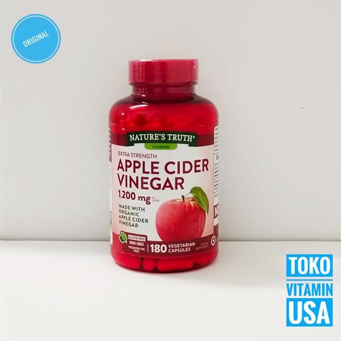 

Nature'S Truth Apple Cider Vinegar 1200Mg Isi 180 Capsules