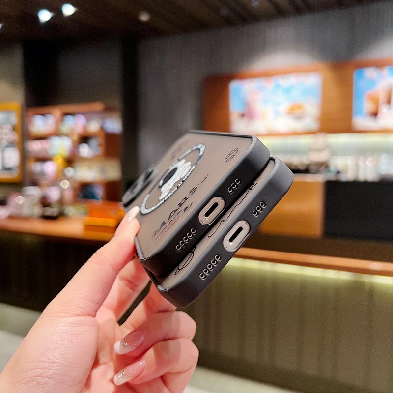 Cartoon Astronaut For Magsafe Wireless Charger Case For Iphone 16 14 13 12 15 Pro Max Plus 11 7 8