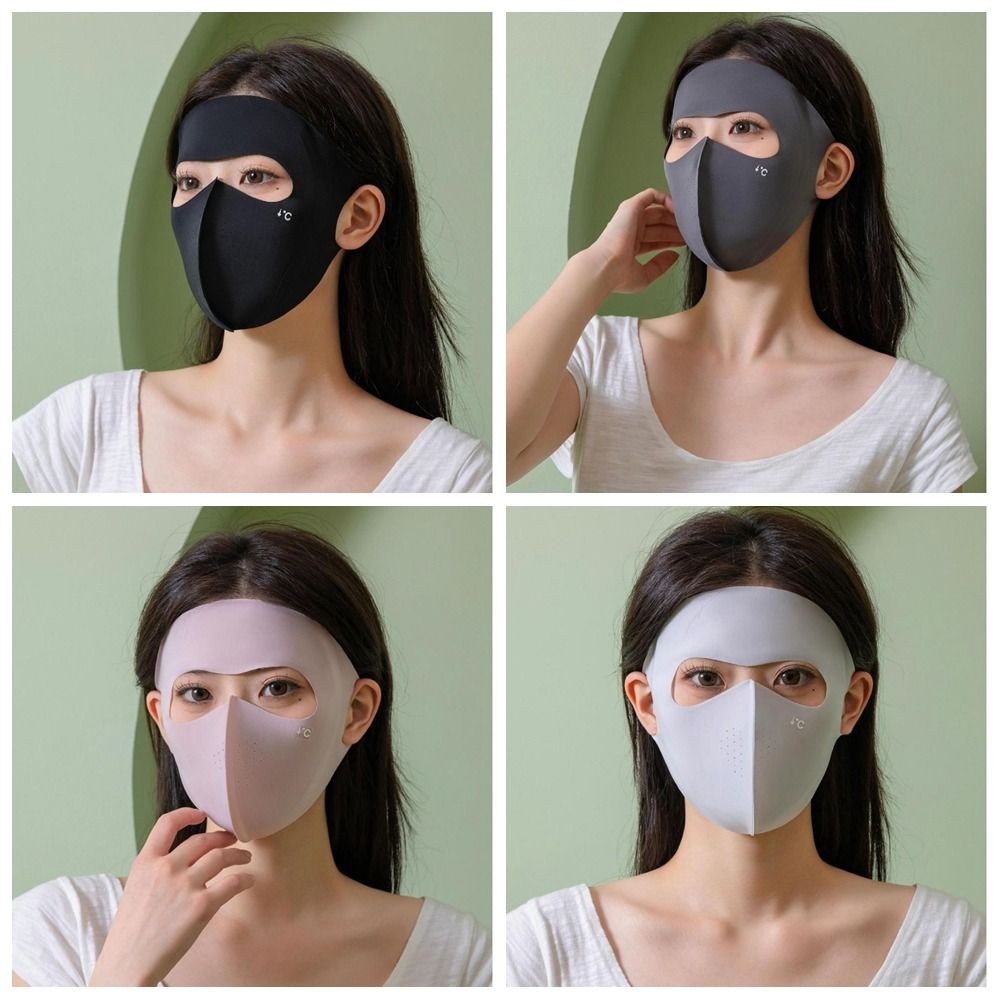 V-Shaped Polyester Upf50+ Sunscreen Mask Traceless Breathable Uv Protection Mask Lightweight Thin