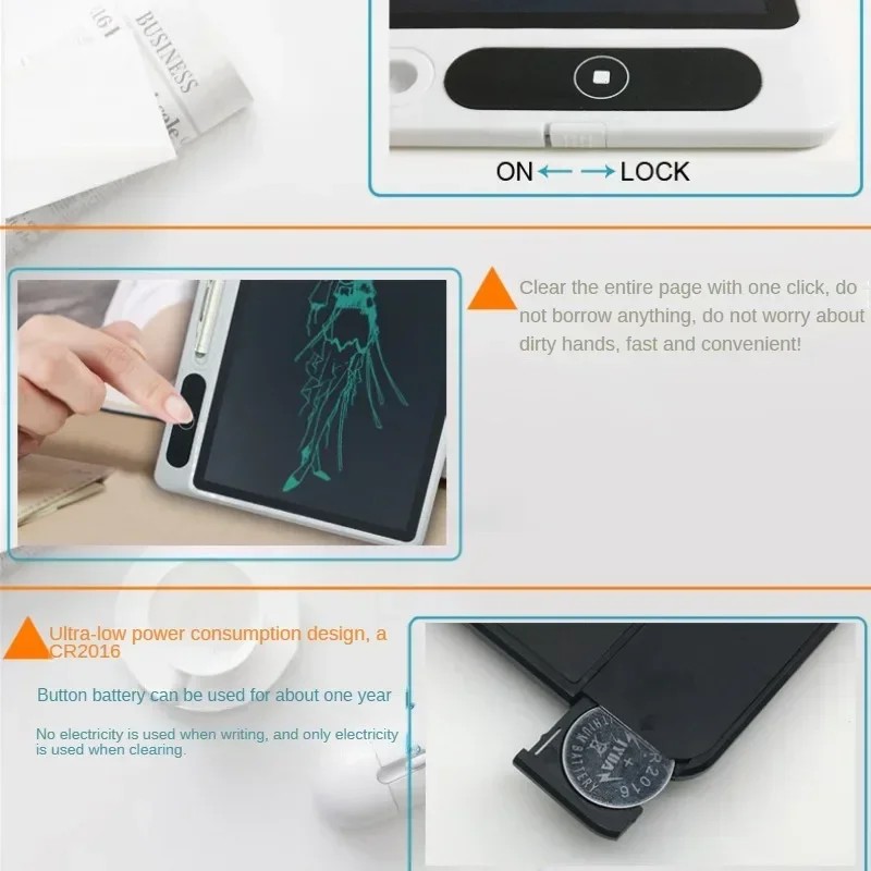 

10.5 Inch Kids Digital Electronic Drawing Boards Multi Color Screen 10.5 Inch Lcd Writing Tablet