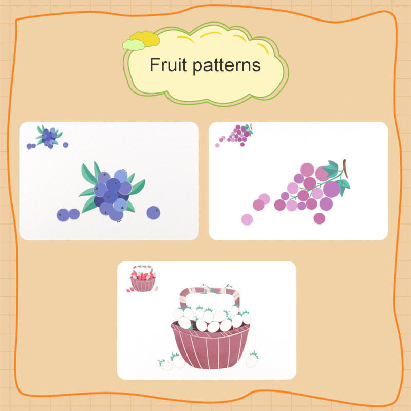 

Children'S Finger Print Ink Game Kindergarten Diy Graffiti Toys Kids Creative Drawing Early