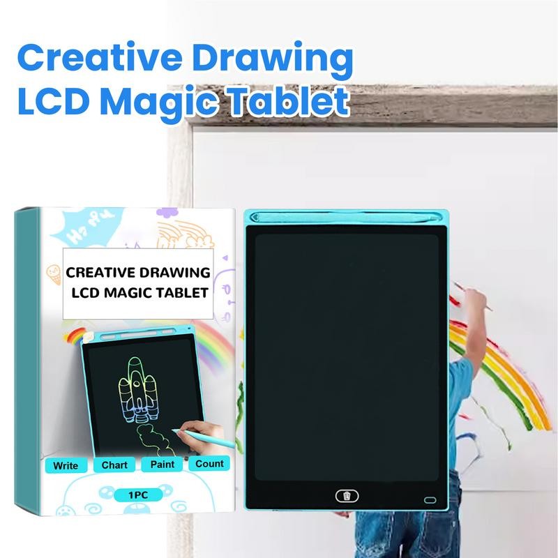 

Lcd Writing Tablet Colorful Screen Drawing Board Reusable Pad For Kids Colorful Doodle Drawing