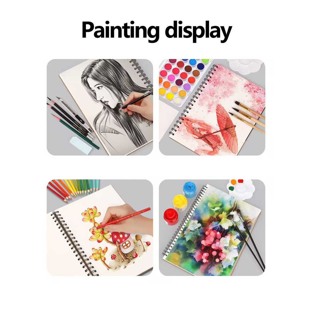 

1 Pack 30-Sheets ,Sketch Book, Top Spiral Bound Sketch Pad, Acid Free Art Sketchbook Artistic