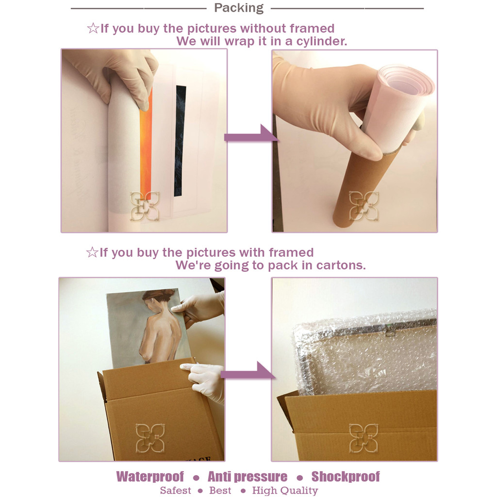 

5 Pieces Wall Arts Poster Painting Auto Drawing Landscape Home Decor Picture Print Car Wallpaper