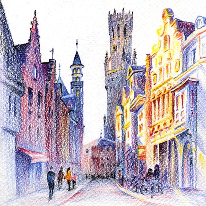 

12/18/24/36/48/72 Colors Pencil Set Oily Color Painting Lead With Box Sketch Wood Pencils School